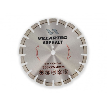 Алмазный диск Villartec D 350 мм (14") асфальт