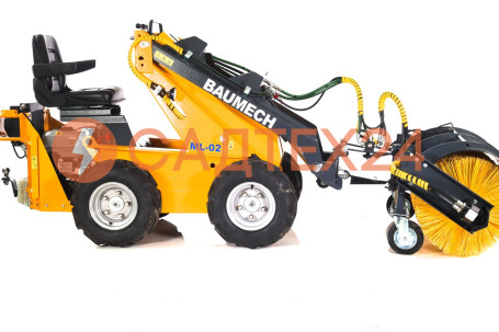 Мини-погрузчик BAUMECH ML-02, дв.Zongshen GB460E + гидравлическая щётка 115 см