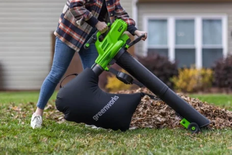 Воздуходувка-пылесос аккумуляторная Greenworks GD60BVII, 60V, бесщеточная, без АКБ и ЗУ