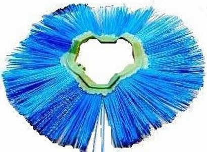 Щетка дисковая 110х450 полипропиленовая беспроставочная гнутая