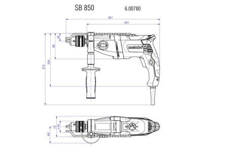 Ударная дрель Metabo SBE 780-2 600781510