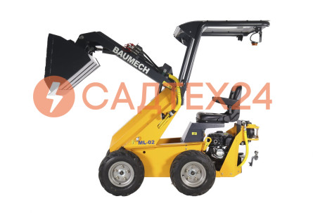 Мини-погрузчик BAUMECH ML-02, дв.Zongshen GB460E + ковш-снег 120 см + каркас безопасности