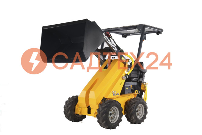 Мини-погрузчик BAUMECH ML-02, дв.Zongshen GB460E + ковш-снег 120 см + каркас безопасности