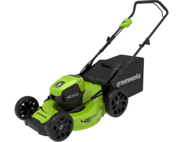 Газонокосилка аккумуляторная Greenworks Арт. 2514407, 40V, 46 см, бесщеточная, без АКБ и ЗУ