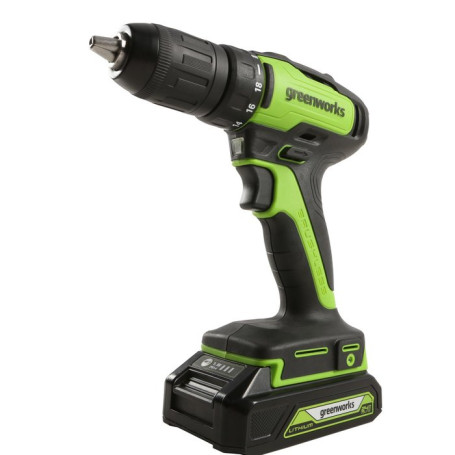 Дрель-шуруповерт аккумуляторная Greenworks Арт. 3704007, 24V, бесщеточная, без АКБ и ЗУ