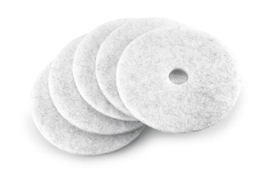 Пад 500мм мягкий бежевый с натуральной щетиной для полировки уп-5шт к D51 Karcher  6.371-146.0