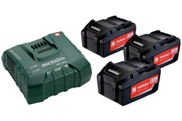 Базовый комплект Metabo 18 В Li-Power 3х5,2Ач + ЗУ ASC ULTRA AIR COOLED 685061000
