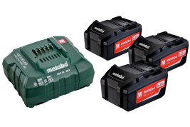Базовый комплект Metabo 18 В Li-Power 3х5,2Ач + ЗУ ASC 30-36V AIR COOLED 685048000