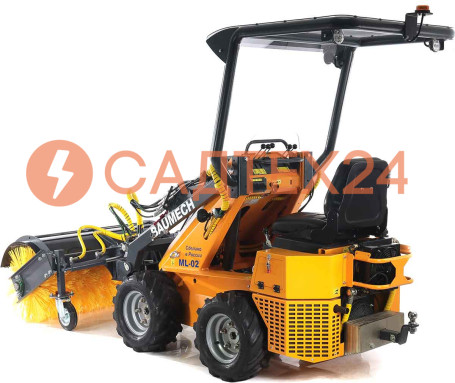 Мини-погрузчик BAUMECH ML-02 Pro, дв.Zongshen GB750 инж. + гидравл.щётка 115см + каркас безопасн