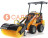 Мини-погрузчик BAUMECH ML-02 Pro, дв.Zongshen GB750 инж. + гидравл.щётка 115см + каркас безопасн