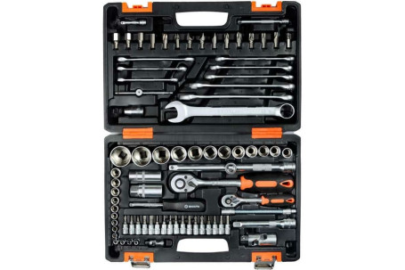 Набор инструментов Вихрь АВТО, 1/2" , 1/4" , CrV, в кейсе 82 предм