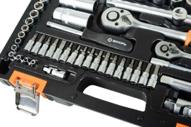 Набор инструментов Вихрь АВТО, 1/2" , 1/4" , CrV, в кейсе 82 предм