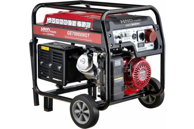 Бензогенератор HND GE 7000 XNST