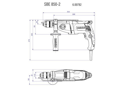 Ударная дрель Metabo SBE 850-2 Limited Edition 600782930