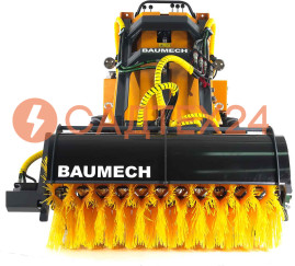 Мини-погрузчик BAUMECH ML-02 Pro, дв.Zongshen GB750 инж. + гидравл.щётка 115см