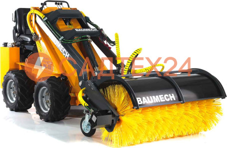 Мини-погрузчик BAUMECH ML-02 Pro, дв.Zongshen GB750 инж. + гидравл.щётка 115см