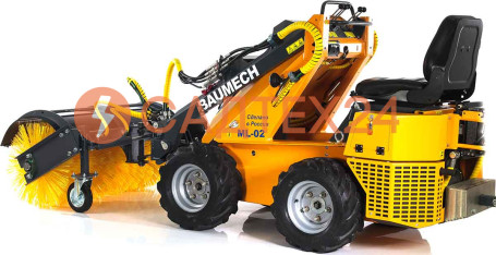Мини-погрузчик BAUMECH ML-02 Pro, дв.Zongshen GB750 инж. + гидравл.щётка 115см