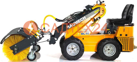 Мини-погрузчик BAUMECH ML-02 Pro, дв.Zongshen GB750 инж. + гидравл.щётка 115см