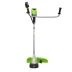 Триммер аккумуляторный Greenworks TB201H, 82V, 2,0 кВт, 46 см, c трехлопастным ножом и кусторезом, бесщеточный, без АКБ и ЗУ