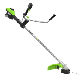 Триммер аккумуляторный Greenworks TB201H, 82V, 2,0 кВт, 46 см, c трехлопастным ножом и кусторезом, бесщеточный, без АКБ и ЗУ