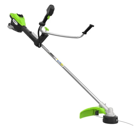Триммер аккумуляторный Greenworks TB201H, 82V, 2,0 кВт, 46 см, c трехлопастным ножом и кусторезом, бесщеточный, без АКБ и ЗУ