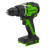 Дрель-шуруповерт аккумуляторная Greenworks Арт. 3707507,  24V, 90 Нм, бесщеточная, без АКБ и ЗУ