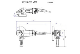 Угловая шлифовальная машина Metabo WE 24-230 MVT 606469000