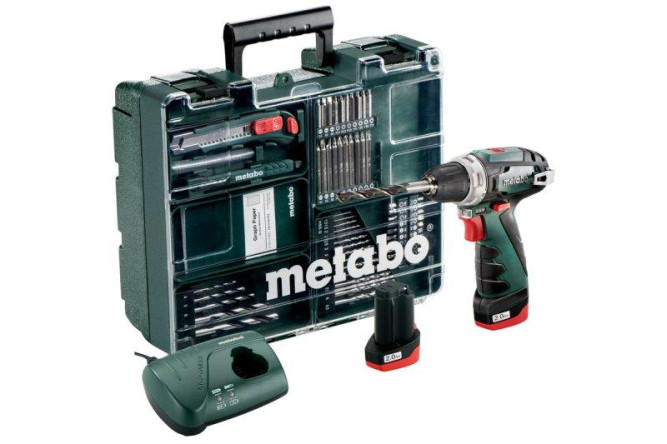 Аккумуляторная дрель-шуруповерт Metabo PowerMaxx BS Basic Set 600080880