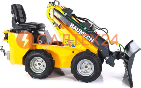 Мини-погрузчик BAUMECH ML-02 Pro, дв.Zongshen GB750 инж. + гидравлический отвал 120см
