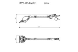 Шлифовальная машина для стен и потолков Metabo LSV 5-225 Comfort 600136000