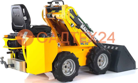 Мини-погрузчик BAUMECH ML-02 Pro, дв.Zongshen GB750 инж. + ковш для снега 120 см