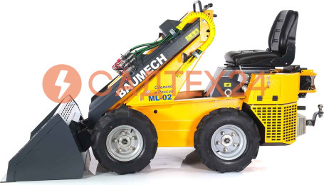 Мини-погрузчик BAUMECH ML-02 Pro, дв.Zongshen GB750 инж. + ковш для снега 120 см