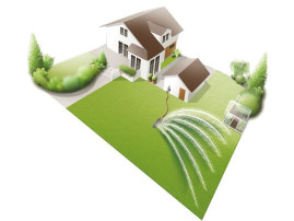 Дождеватель осциллирующий Aquazoom 350/3 GARDENA 01977-29.000.00