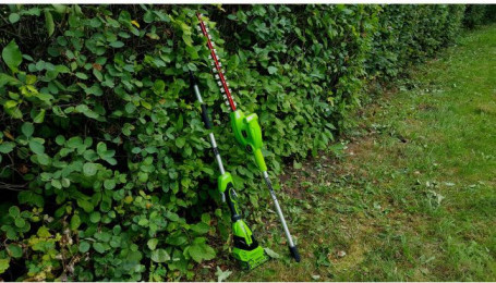 Кусторез штанговый аккумуляторный Greenworks Арт. 2300407, 40V, 51см, без АКБ и ЗУ