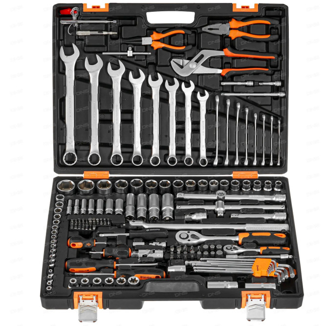 Набор инструментов Вихрь, 1/2&amp;quot;, 1/4&amp;quot;, CrV, в кейсе 151 предм