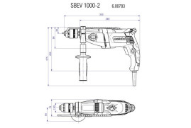 Ударная дрель Metabo SBEV 1000-2 600783000