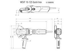 Угловая шлифовальная машина Metabo WEVF 10-125 Quick Inox SET 613080500