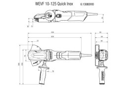 Угловая шлифовальная машина Metabo WEVF 10-125 Quick Inox SET 613080500