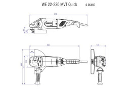 Угловая шлифовальная машина Metabo WE 22-230 MVT 606464000