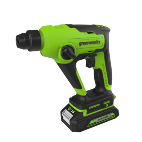 Перфоратор аккумуляторный бесщеточный Greenworks Арт. 3803107, 1,2 ДЖ, 24V, без АКБ и ЗУ