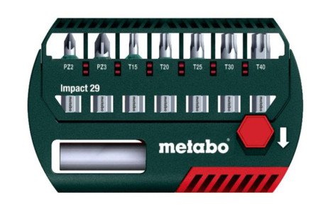 Набор ударных бит Metabo Impact 29мм 8 предметов  628849000