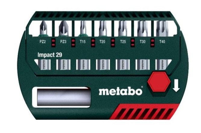Набор ударных бит Metabo Impact 29мм 8 предметов  628849000