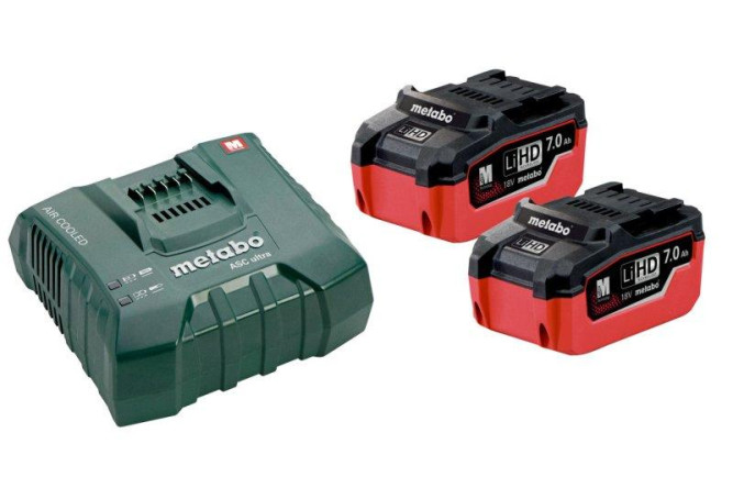 Базовый комплект Metabo 18 В LiHD 2х7,0Ач + ЗУ ASC ULTRA AIR COOLED  685112000