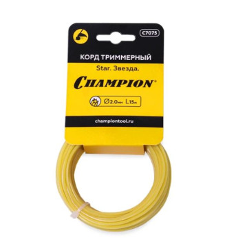 Корд трим.CHAMPION Star 2.0мм* 15м (звезда) в мотке