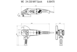 Угловая шлифовальная машина Metabo WE 24-230 MVT Quick 606470000