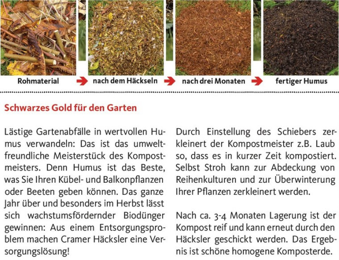 Профессиональный садовый измельчитель Cramer SUMMERTIME 2300