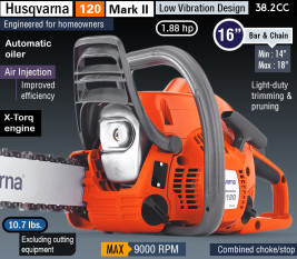 Бензопила Husqvarna 120 Mark II 16"