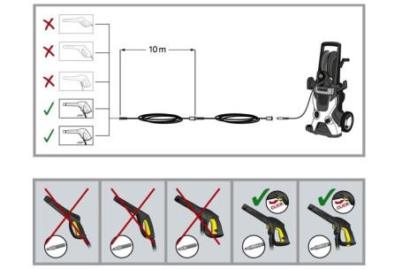 Удлинительный шланг XH10 Q c Quick Connect длина 10м (K2-K7) Karcher 2.641-710.0
