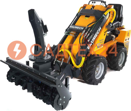 Мини-погрузчик BAUMECH ML-02 Pro, дв.Zongshen GB750 инж.+ роторный снегоуборщик 110 см