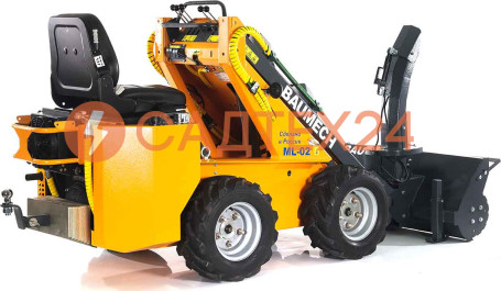 Мини-погрузчик BAUMECH ML-02 Pro, дв.Zongshen GB750 инж.+ роторный снегоуборщик 110 см